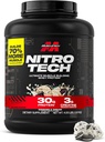 Muscletech Whey Protein Powder (Cookies & Cream, 4 Pound) - Nitro- Tech Ultimate Muscle Building Formel med Whey Protein Isolate - 30g Protein, 3 g Creatin & 6,8 g BCAA - Packaging May Vary