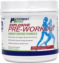 Performance Inspireret Nutrition PreWorkout Powder - All Natural - G- Free & Vegan Formel - Indeholder Citrulin - Nitrosigine - Green Tea - Arginin - Beta alanine - Tropical Fruit Punch - 32 Serveringer