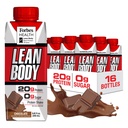 Labrada NUTRITION - Lean Body RTD Whey Protein Shake, Praktisk On- The- Go Meal udskiftning Shake for mænd og kvinder, 20 gram protein - Zero Sugar, Lactose & Gluten Free, Chocolate (Pack of 16)