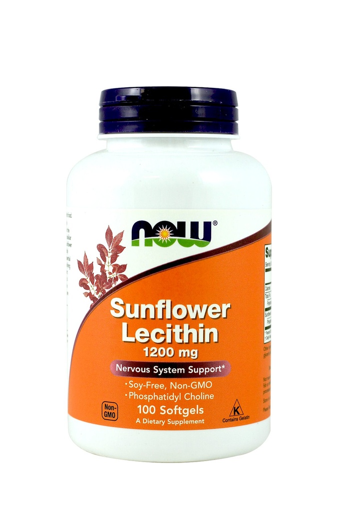 Now Foods Sunflower Lecithin 1.200 Mg Softels, 2 Pk