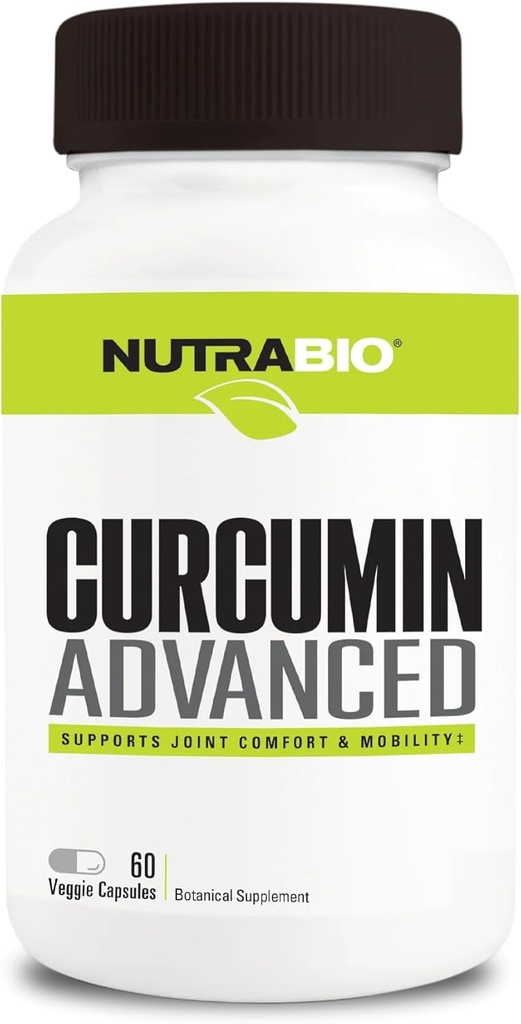 Nutrabio Curcumin Advanced Ditagestion & fælles support kompleks, 60 vegetabilske kapsler