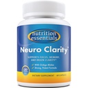 Nutrition Essentials Nootrop Brain Support Supplement - Kaffe- Gratis kapsler, der understøtter hjernen - Brain Support Pills med St. John 's Wort og Ginkgo Biloba