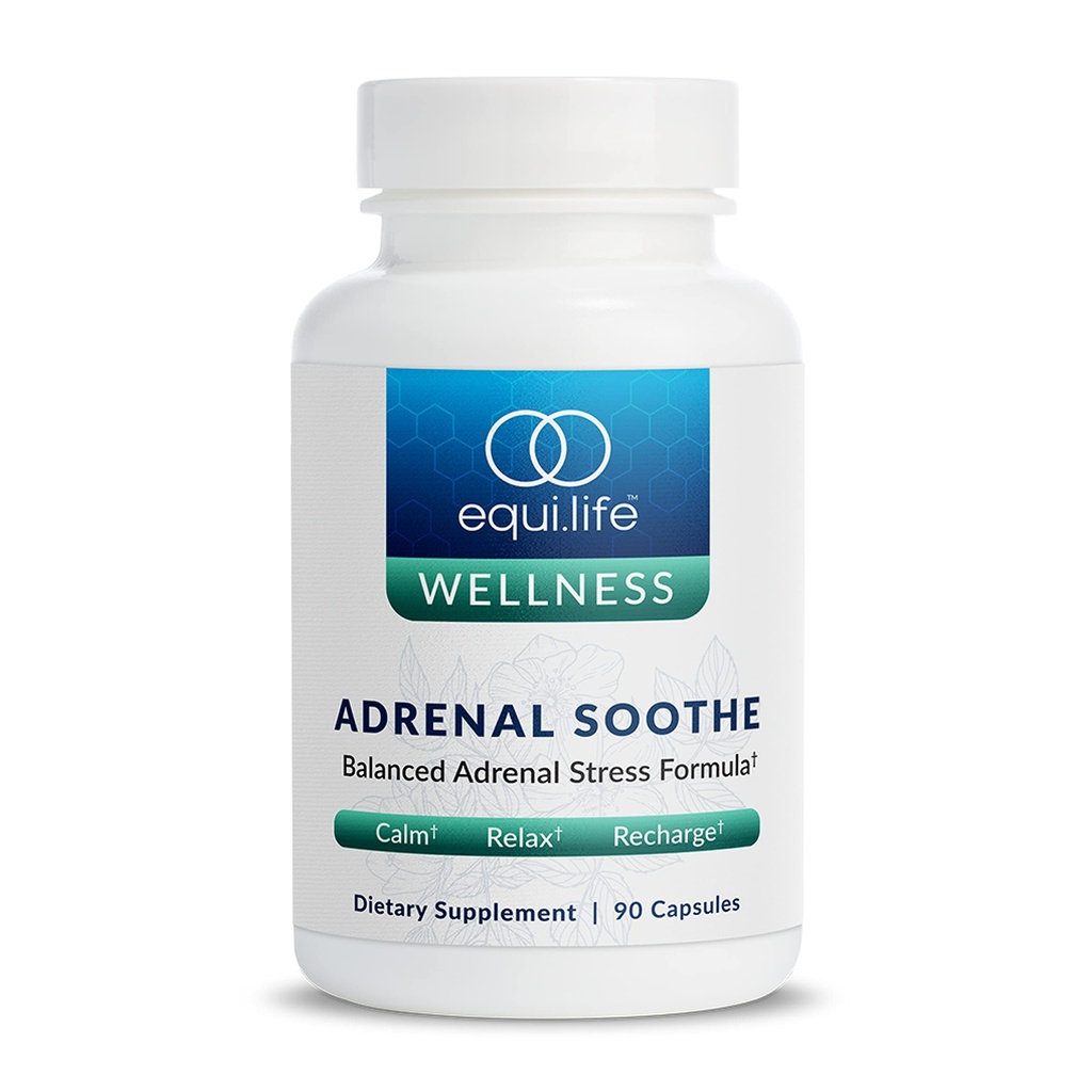 Equilife Herbal Support Supplement med Ashwagandha og L- Theanine, Designet til daglig Samlet Wellness, Kosttilskud til mænd og kvinder, Gluten Free, Vegan, Dairy Free, Non GMO, 90 Kapsler