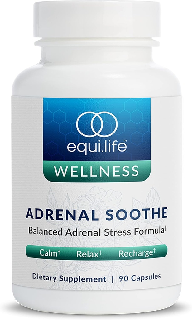 Equilife Herbal Support Supplement med Ashwagandha og L- Theanine, Designet til daglig Samlet Wellness, Kosttilskud til mænd og kvinder, Gluten Free, Vegan, Dairy Free, Non GMO, 90 Kapsler