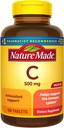 Nature Made C-vitamin 500 mg tabletter, 500 Count Value Størrelse, til immunforsvar, Gluten Free (pakke med 3)