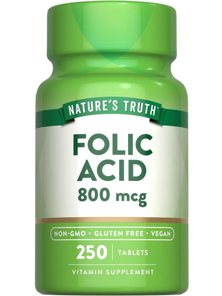 Nature 's Truth Folic Acid against 124; 800 mcg against 124; 250 tabletter