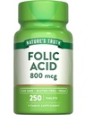Nature 's Truth Folic Acid against 124; 800 mcg against 124; 250 tabletter