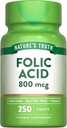 Nature 's Truth Folic Acid against 124; 800 mcg against 124; 250 tabletter