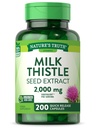 Nature 's Truth Milk Thistle Supplements124; 2000mg ttesmå 124; 200 Kapseler 124; Non- GMO og Gluten Free Seed Extract 124; Silymarin Marianum