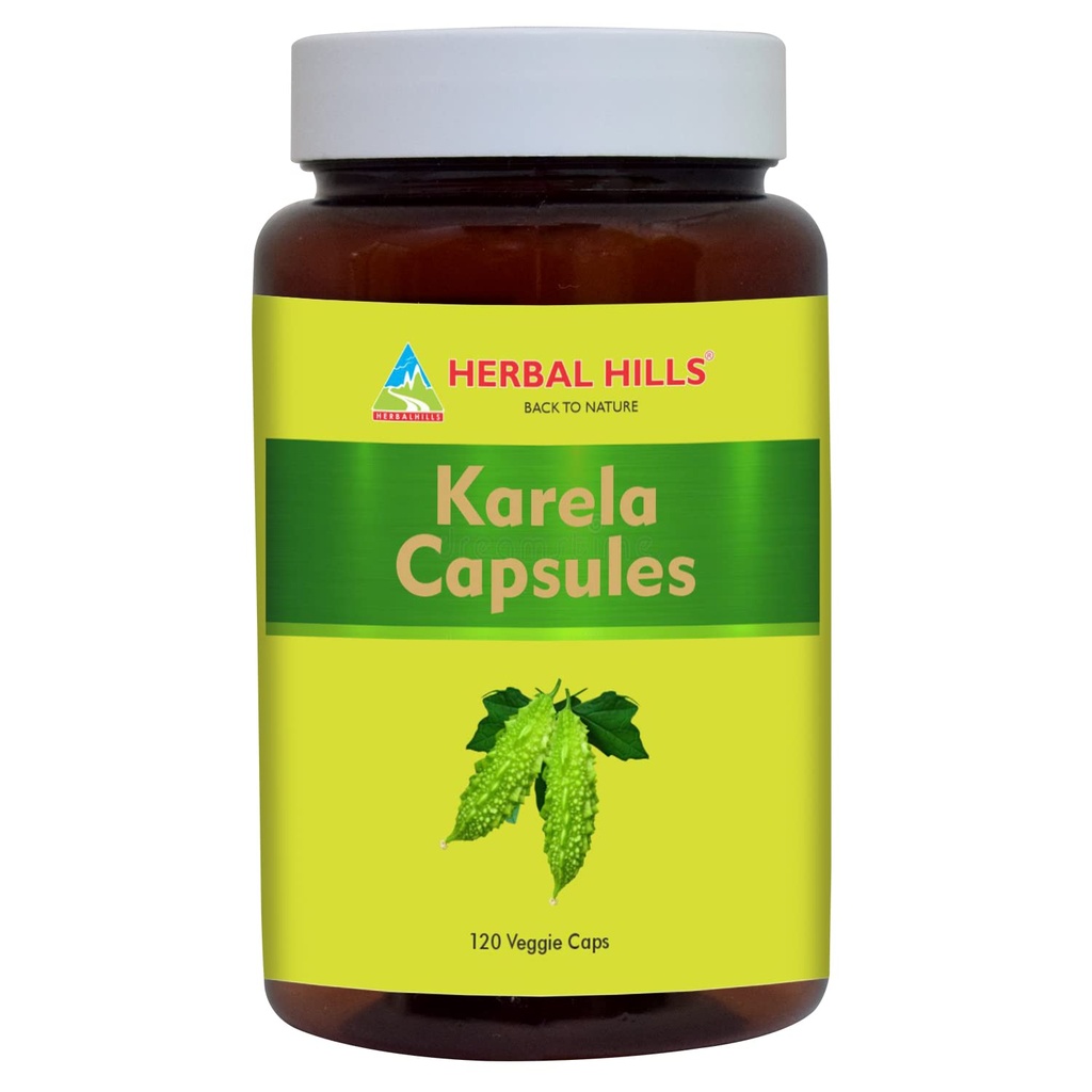 HERBAL HILLS Bitter Melon / Bitter Gourd / Karela kapsler (Momordica Charantia)