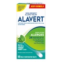 Alavert Allergi 24 timers Relief, Frisk Mint Flavor, Oralt disintegrerende Allergi tabletter, non- døsighed Antihistamin, Loratadine 10mg, 60 Greve