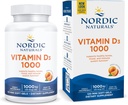 Nordic Naturals Vitamin D3 1000, Orange - 120 Mini Soft Gels - 1000 IE Vitamin D3 - Understøtter sunde knogler, Mood & immunsystem funktion - Non- GMO - 120 Servere