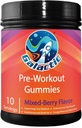 Galactic Pre-Workout Gummies, All Natural, 250mg Caffeine, Beta-Alanine, L-Citrulline, L-Theanine, Chromium Picolinate, 10 Servings
