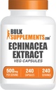 Bulkaddiments.com Echinacea Extract Kapsler - Echinacea Supplement, Echinacea Kapsler 500mg - Immunstøtte, Gluten Free, 1 Kapsel per servering, 240 Kapsler (pakke med 1)