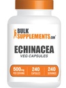 Bulkaddiments.com Echinacea Extract Kapsler - Echinacea Supplement, Echinacea Kapsler 500mg - Immunstøtte, Gluten Free, 1 Kapsel per servering, 240 Kapsler (pakke med 1)