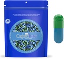 Capsulin Farvet Størrelse 3 Tomme Gelatine Kapsler Grøn / Blå 1000 Greve