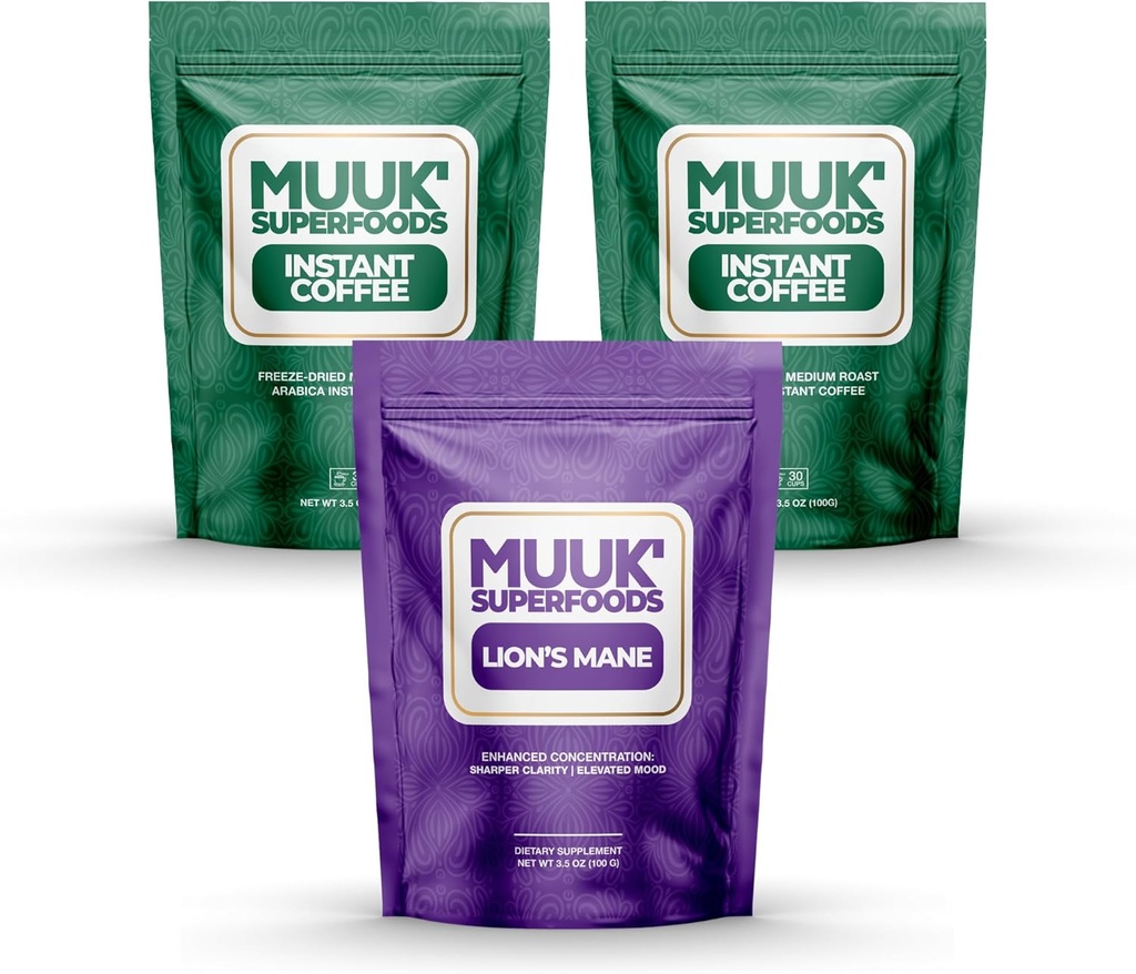 MUUK 'SUPERFOODSTED 124; champignon kaffe Starter Kit Bundle