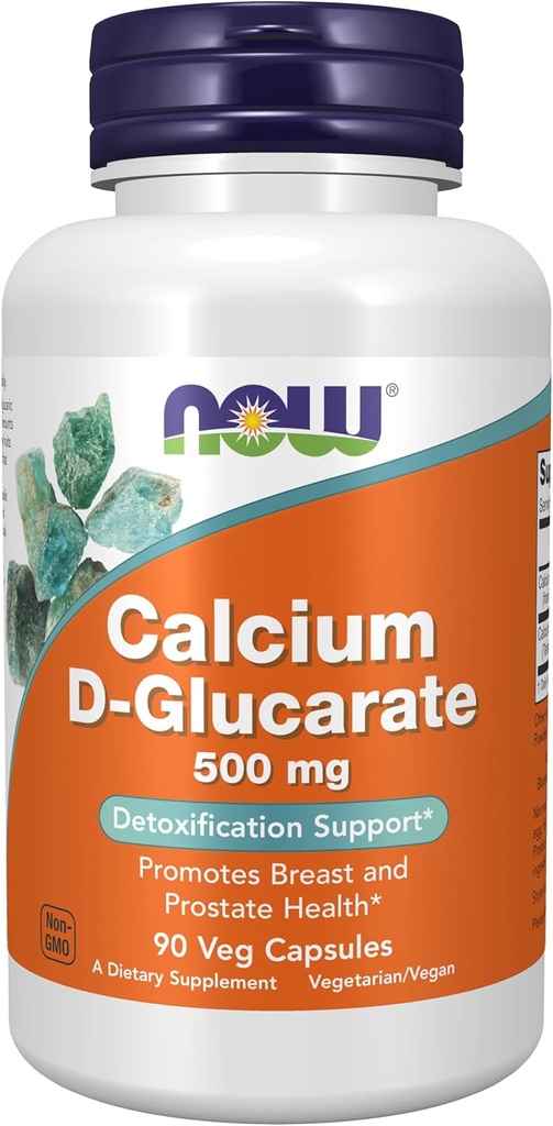 Now Foods Supplements, Calcium D- glucarat 500 mg, Afgiftnings Support *, 90 Veg Kapsler