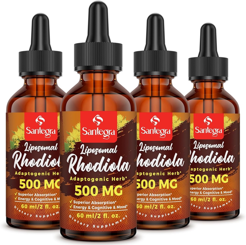 57000 MG Liposomal Active Rhodiola Rosea Supplement, Rhodiola Root Extract, Liquid for High Absorption, Rhodiola Root Root Extract Tinktur for Energy, Stress, Mood, Vegan, 240 ml