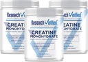 Forskning Verified Creatinine monohydrat - Støtte Optimal muskelvækst, Forbedre ydeevne - 5000mg Creatinine monohydrat - BioPerine - 180 Servering - Unflavored - Vegan