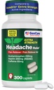GenCare - Hovedpine Relief Acetaminophen med Aspirin (NSAID) & Koffein (300 Caplets) Værdi Pack- 124; Hovedsmerter, Muskelakker, Rygsmerter & Kropssmerter 124; Generisk Overvægt Ekstra Styrke