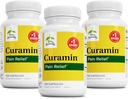 Terry naturligt Curamin - Curcumin supplement til cirkulation & Enlinphin Support - Støtte til lejlighedsvis ubehag - Hjælpemidler Sunde Muskler - 120 Kapsler (pakke med 3)