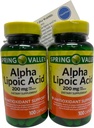 ThisNThat Nutritional Supplement Support Bundle: (2) 200mg 100 ct Bottles of Alpha Lipoic Acid Tip Card