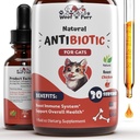 Naturlig kat Antibiotika - Antibiotika til katte - Pet Antibiotika - Kat Antibiotika - Kat Allergi Relief til katte - Antibiotika til katte - Kat UTI Antibiotika - 1 fl oz: Roast Chicken Flavor