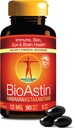 Nutrex Hawaii BioAstin Hawaii Astaxanthin - 4 mg, 60 Softgels - Farm- Direct Premium Antioxidant supplement til støtte øje, hud, fælles & immunsystem sundhed - ikke-GMO & gluten- fri