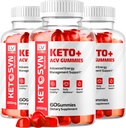 LIVORDA (3 Pack) Ketosyn ACV Gummies, Keto Syn Gummies, Ketosyn Keto Plus ACV Gummies, Ketosyn Keto ACV Gummies, Keto Syn ACV Gummies 1050 MG, Keto ACV Gummies Ketosyn, 180 Gummies til 3 Måneder