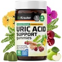 BIO KRAUTER Urisacid Support Gummies - 60 Vegansk Tyre - Urisacid Support w / Tart Cherry & Chanca Piedra 4: 1 Ekstrakter - Natural Nyre Supplement w / Milk tidsel og gurkemeje