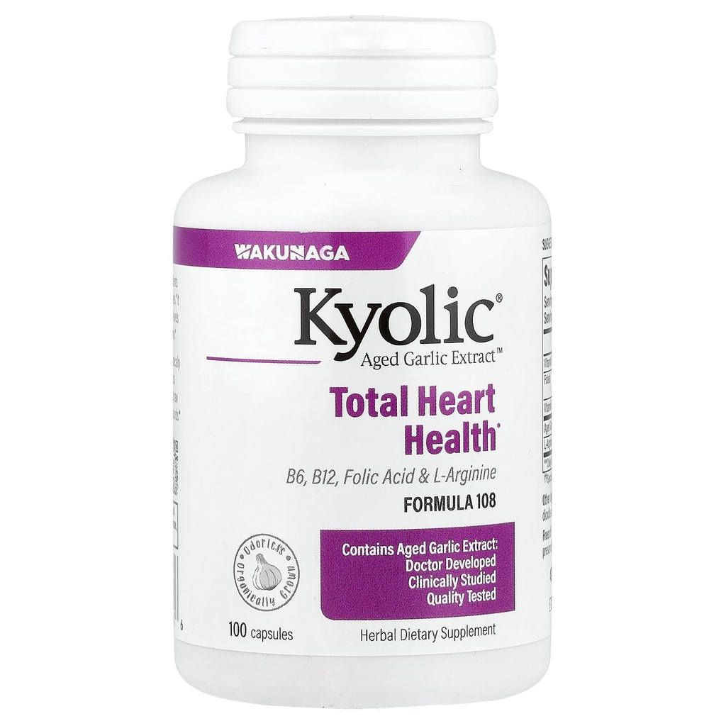 Kyolsk aged hvidløg ekstrakt Total Heart Health Formel 108 - 100 kapsler