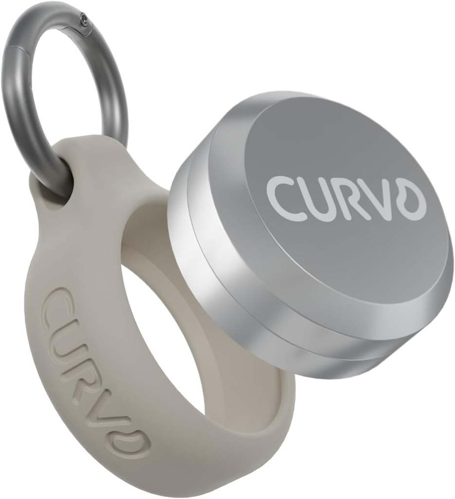 CURVD Premium Carrying Case - Holdbar rejse Keychain Container, Medicin Pill Organizer & Travel Pill Box, Lille vandtæt Holder til piller, Eartændrør, Smykker, Kompatibel med Loop, Vibes & Eargasme