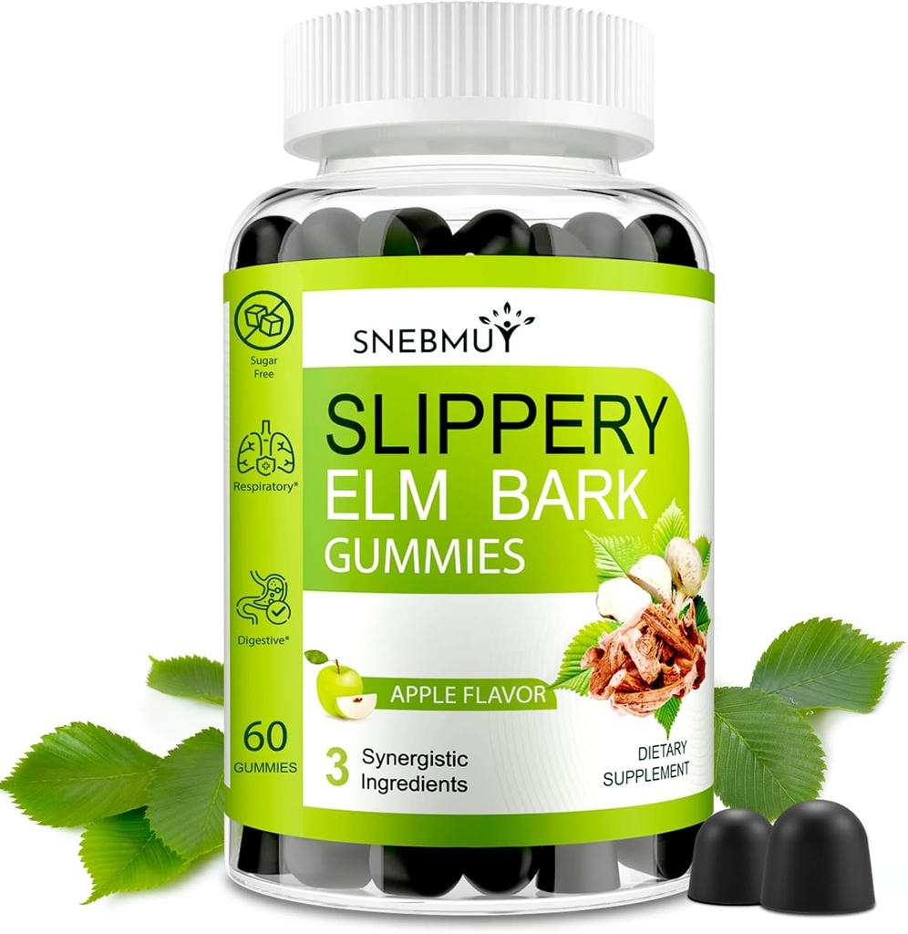 Slippery Elm Bark Gummier - 130 Ulmus Rubra Gummies