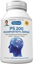 ANDREW LESSMAN PS 200 Phosphatidyl Serine 60 kapsler - Understøtter Mental Klarhed, Positive Mood, Hukommelse, Kognitiv funktion. Essentiel for Neurotransmitter produktion og frigivelse. Ingen tilsætningsstoffer