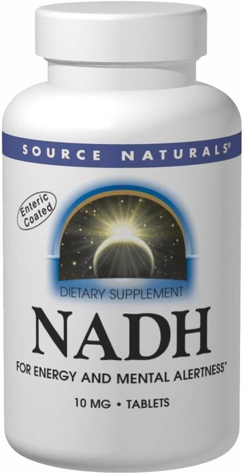 Source Naturals NADH, Coenzyme B-3, for Energy and Mental Alertness*, 5 mg - 60 Enteric Coated Tablets