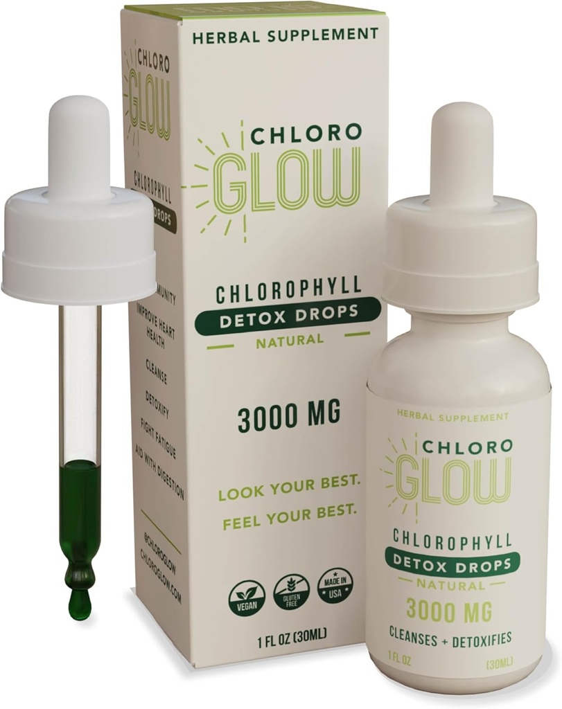 Chloroglow Liquid Chlorophyll Oxygen Drops 300 mg