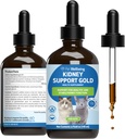 Pet Wellbeing Nyre Support Gold for Cats - Understøtter sund Nyre funktion, Fluid Balance, Energiniveauer, Rehmannia, Dong Quai - Veterinarian- Formuleret Herbal Supplement 4 oz (118 ml)