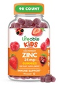 Levende zink til børn: 124; 25mg • 124; Great Tasting Natural Flavored Zink Gummier: 124; Gluten Free Vegetar Ikke GMO Zinktilskud: 124; Kids Zink til immunforsvar: 124; 90 Gummies