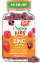 Levende zink til børn: 124; 25mg • 124; Great Tasting Natural Flavored Zink Gummier: 124; Gluten Free Vegetar Ikke GMO Zinktilskud: 124; Kids Zink til immunforsvar: 124; 90 Gummies