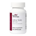Bariatric Advantage Ultra Solo with Iron - Once-Per-Day Daily Multivitamin - for Bariatric Patients - with Thiamin, Vitamin A & More - Gluten Free - 90 Capsules