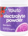 Kiss My Keto Electrolyte Powder - blandet berry, tillæg (90 Servere), Forfriskende Frugt, Hydration Drink Mix, Zero Carbs, 5 kalorier, Sukker fri, 12,7 Ounce