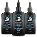 Bossman Jelly Beard Oil for mænd - 3 Pack (12 oz i alt, Magic Duft) - Softens, Fugt & Betingelser med naturlige ingredienser