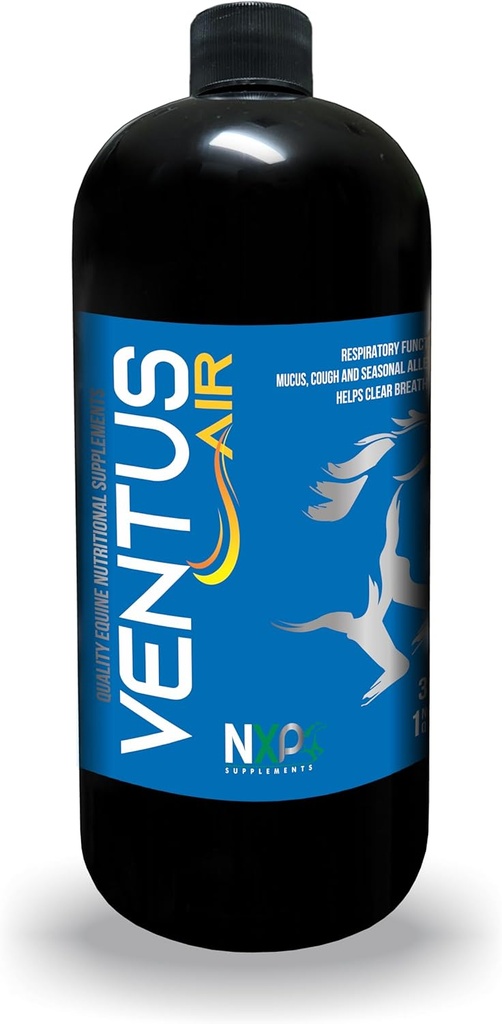 Ventus Air - Åndedrætsstøtte Mucus Hoste Allergier Supplement for heste ved NXP Kosttilskud - 1 Quart (32 oz)