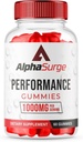 (1 Pack) AlphaSurge Gummies for Mand, Alpha Surge Advanced Formel Gummies med 1000 MG Chewable, AlphaSurge naturlige ingredienser Gummies (60 Gummies)