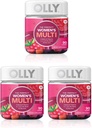 Olly Perfect Women 's Multivitamin Gummy Supplement, med biotin & folsyre, Blissful Berry, 90 tæller (45 dages forsyning), 3 Pack