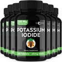 Kalium Iodide Pills Tablets - 7- Pack 130mg Servering I alt på 420Tablets - Dr. Emys Kalium Iodide Tablets