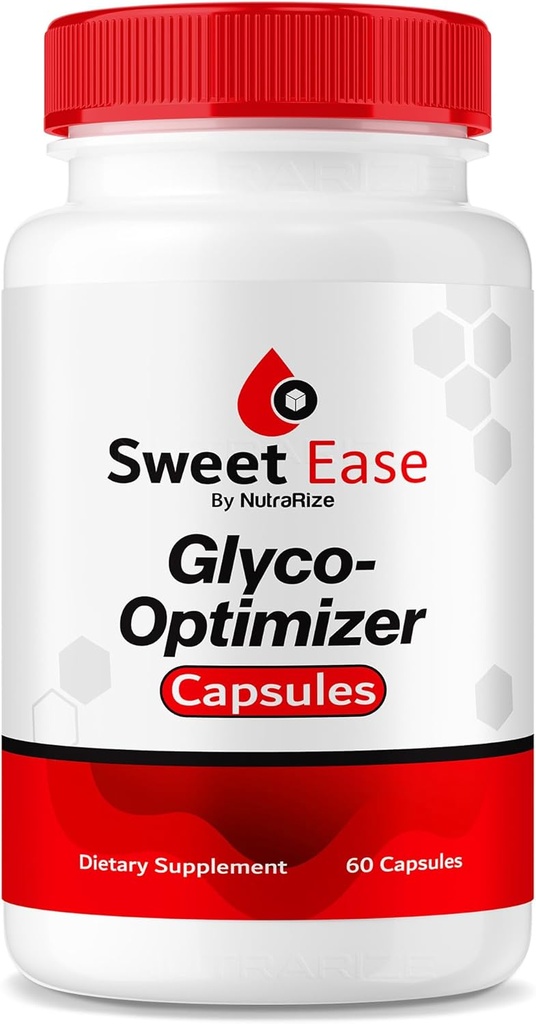 NutraRize Sweet Ease Glyco Optimizer kapsler, naturlige blodtilskud piller, Reliever Glycogen Pressure Review (60 kapsler)