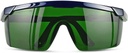 FreeMascot IPL 200nm- 2000nm lasersikkerhedsbriller til laserhårfjerning behandling og laserkosmetologi operatør øjenbeskyttelse med sagen (grøn)