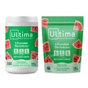 Ultima Replenisher Electrolyte Powder Drink Bundle - Sugar Free - Watermelon, 90 Serving Canister og 20 Stickpacks - 6 Electrolytes and Minerals - Keto Friendly, Vegan, Non- GMO
